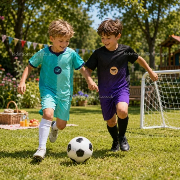 Barcelona away and third kids kit 26_27-image