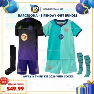 Barcelona away and third kids kit 26_27-with socks