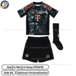 Bay^_^rn Away Kids Football Kit 2024/25 (With Socks)
