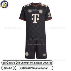 Bay^_^rn Champions League Kids Football Kit 2025/26 (No socks)