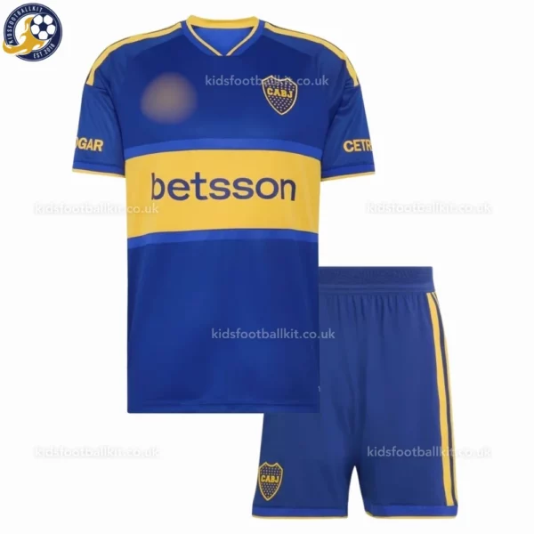 Boca Juniors home kids kit 26_27-front view