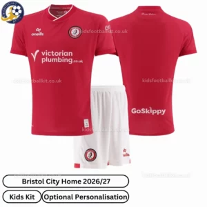 Bristol City home kids kit 26_27-over view