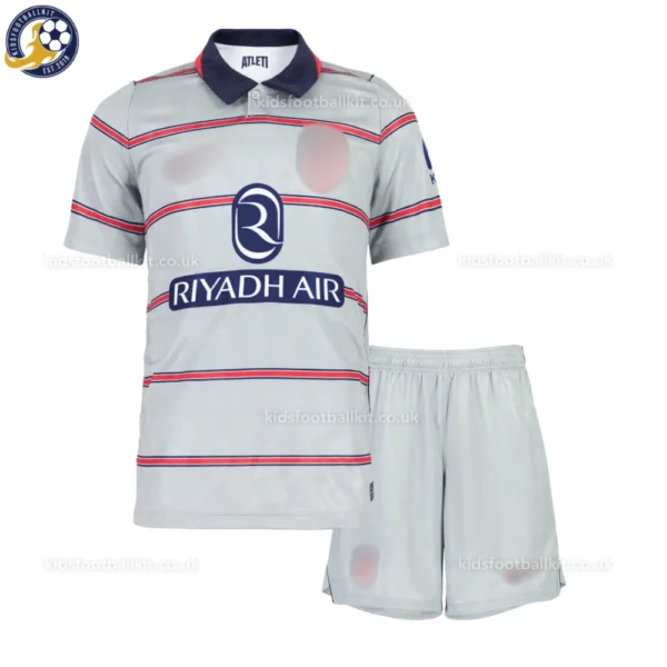 Atletico Madrid Third Kids Football Kit 2026/27 - Front View - No Socks