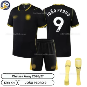 Chelsea Away Kids Kit 26_27-over view-JOÃO PEDRO 9-with socks