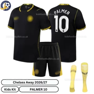 Chelsea Away Kids Kit 26_27-over view-PALMER 10-with socks