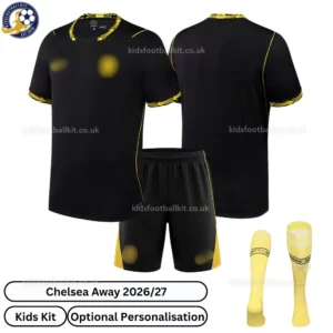 Chelsea Away Kids Kit 26_27-over view-with socks