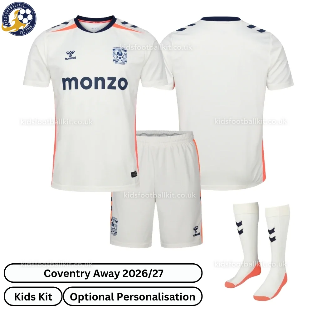 Coventry City Away Kids Football Kit 2026/27 (With socks)