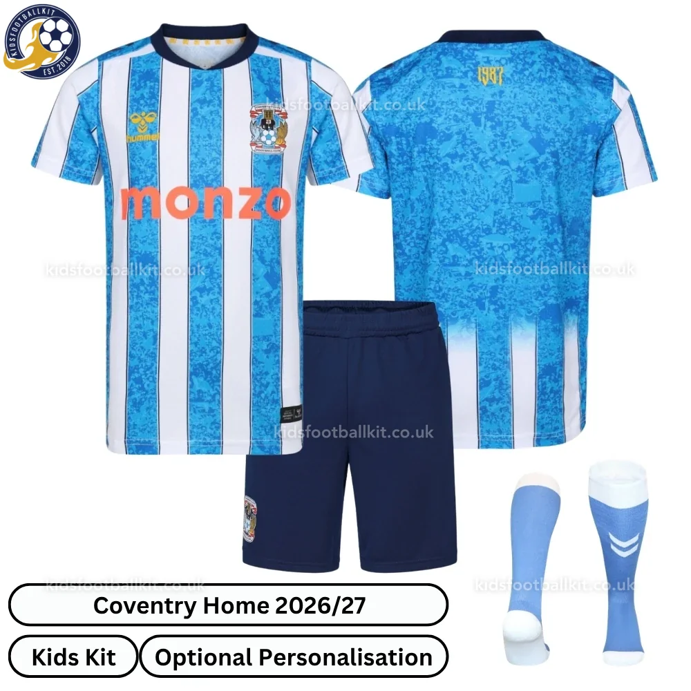 Coventry City Home Kids Football Kit 2026/27 (With socks)
