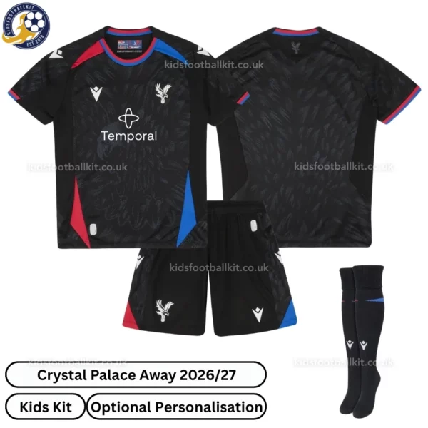 Crystal Palace Away kids kit 26_27-over view