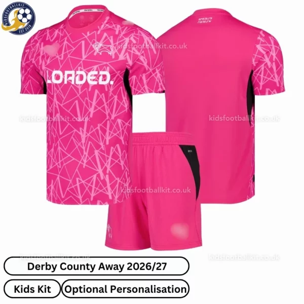 Derby County away kids kit 26_27-over view