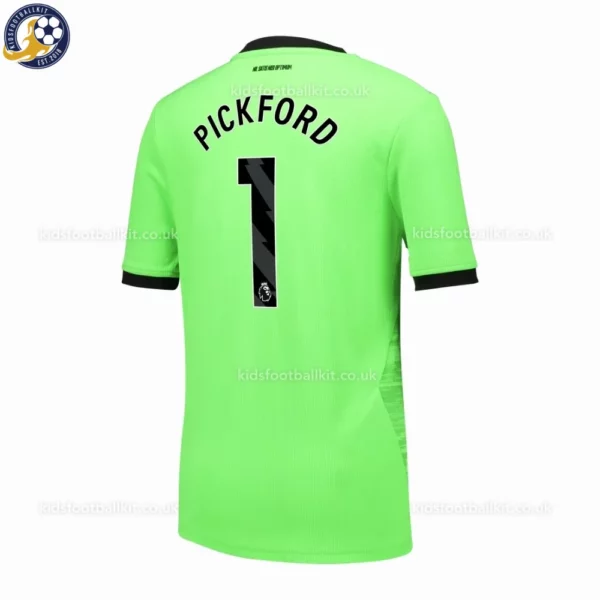Everton Goalkeeper Kids Kit 26_27-back view-PICKFORD 1