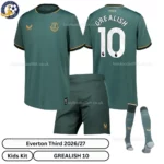 Everton third kids kit 26_27-over view-GREALISH 10