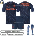 Feyenoord Third Kids Kit 26_27-over view-with socks