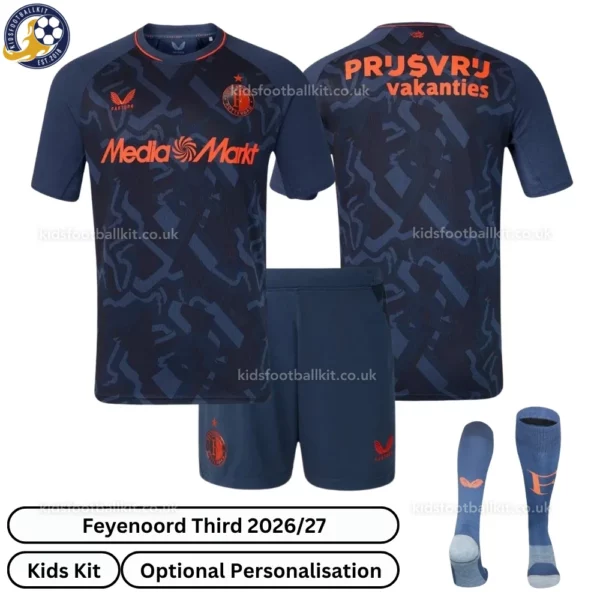 Feyenoord Third Kids Kit 26_27-over view-with socks