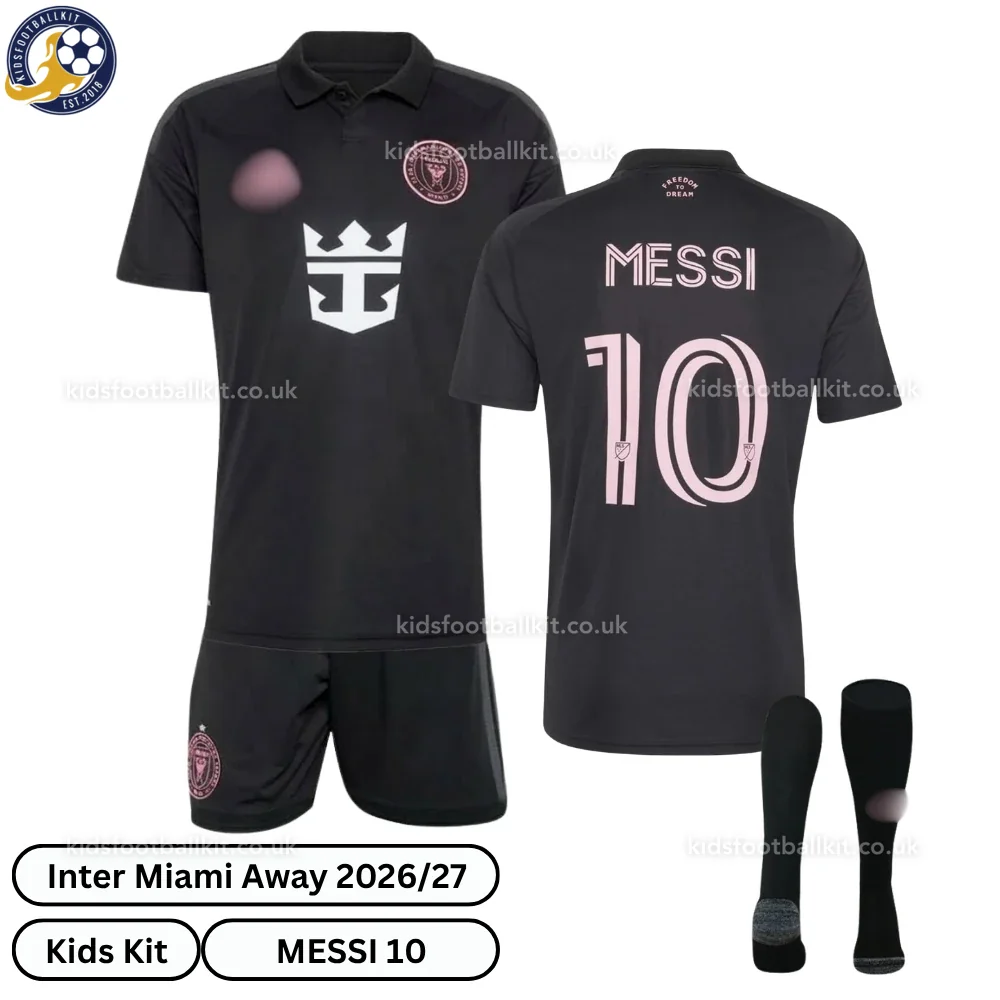 Inter Miami Away Kids Football Kit 2026/27 (With socks) – MESSI 10
