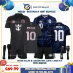 Inter Miami and Argentina Away 2026 - MESSI 10-with socks