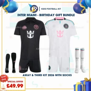 Inter Miami away and third kids kit 26_27-with socks