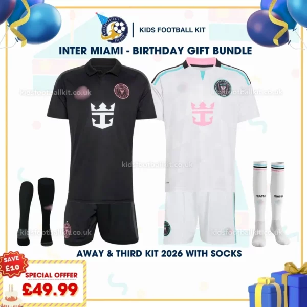 Inter Miami away and third kids kit 26_27-with socks