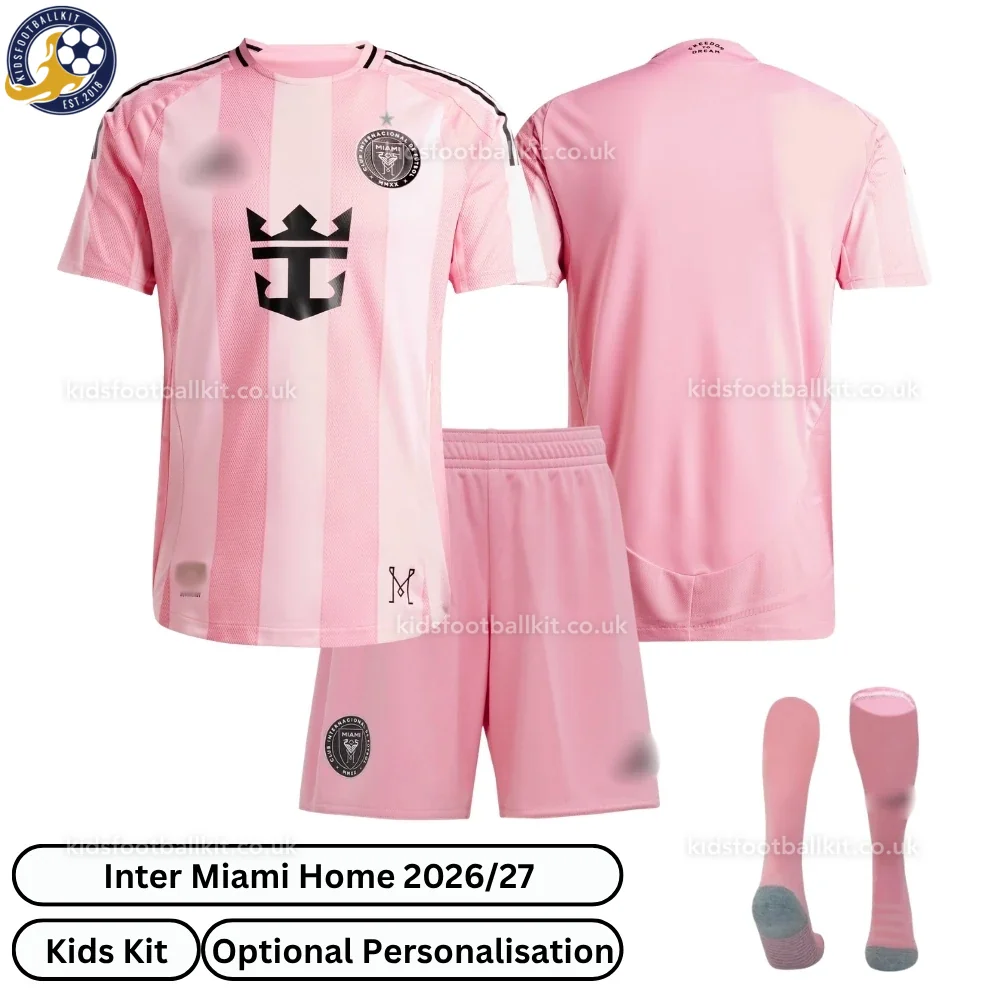 Inter Miami Home Kids Football Kit 2026/27 (With socks)