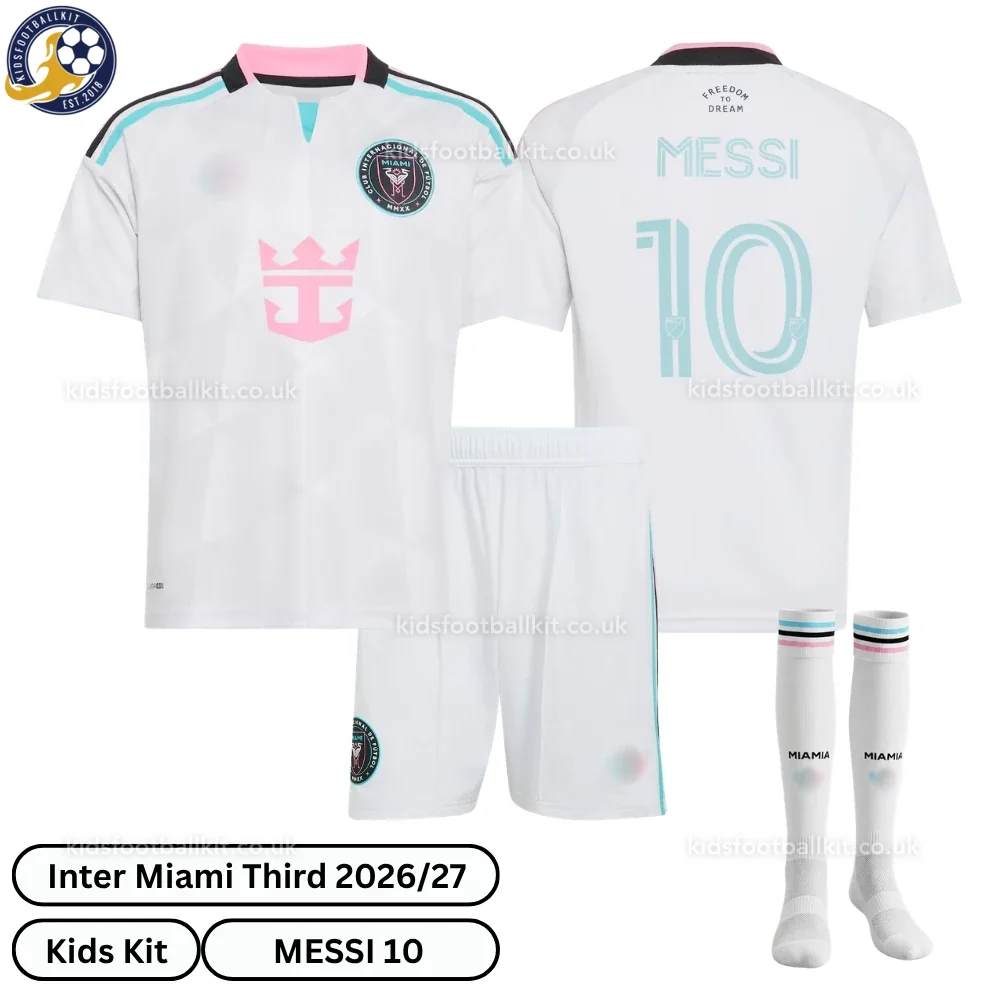 Inter Miami Third Kids Football Kit 2026/27 – MESSI 10 (With socks)
