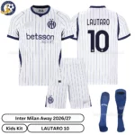 Inter Milan away kids kit 26_27-over view-LAUTARO 10-with socks