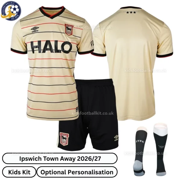 Ipswich Town Away Kids Kit 26_27-over view-with socks