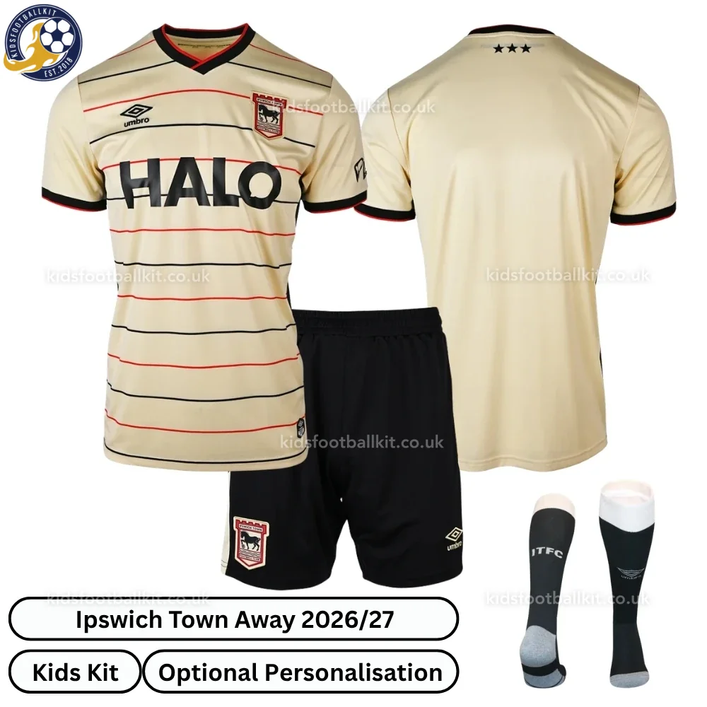 Ipswich Town Away Kids Football Kit 2026/27 (With socks)