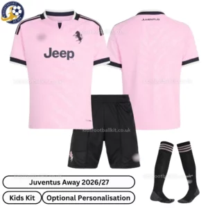 Juventus Away Kids Kit 26_27-over view-with socks