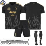 Juventus Third Kids Kit 26_27-over view-with socks