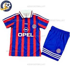 Retro Bay^_^rn Home Kids Football Kit 1995/97 (No Socks) Front View