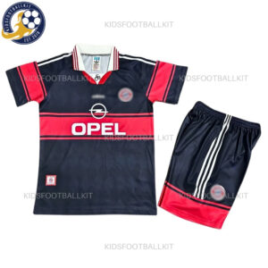 Retro Bay^_^rn Home Kids Football Kit 1997/99 (No Socks) Front View