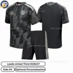 Leeds United Third kids kit 26_27-over view