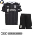 Lvr^_^pooI Goalkeeper Kids Football Kit 2025/26 (No socks) - Black