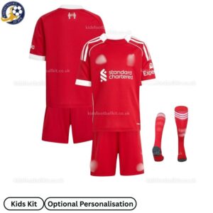 Lvr^_^pooI Home Kids Football Kit 2025/26 (With socks)