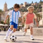 Malaga home and away kids kit 26_27-image