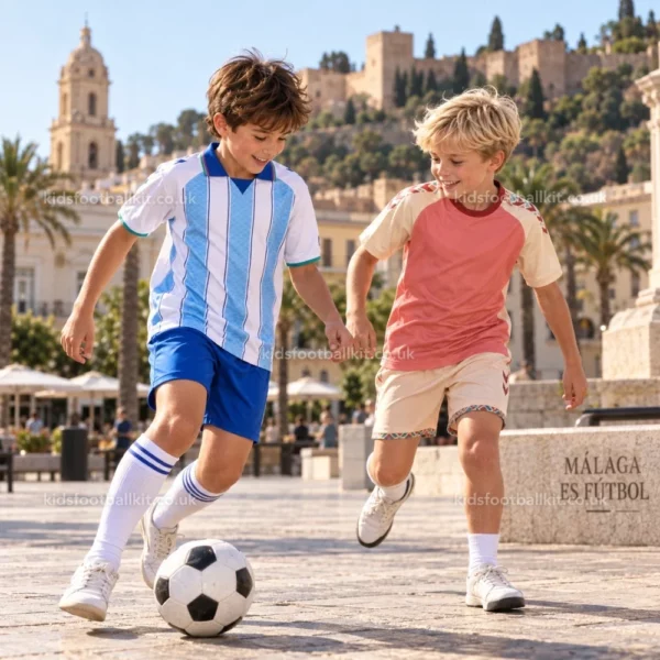 Malaga home and away kids kit 26_27-image