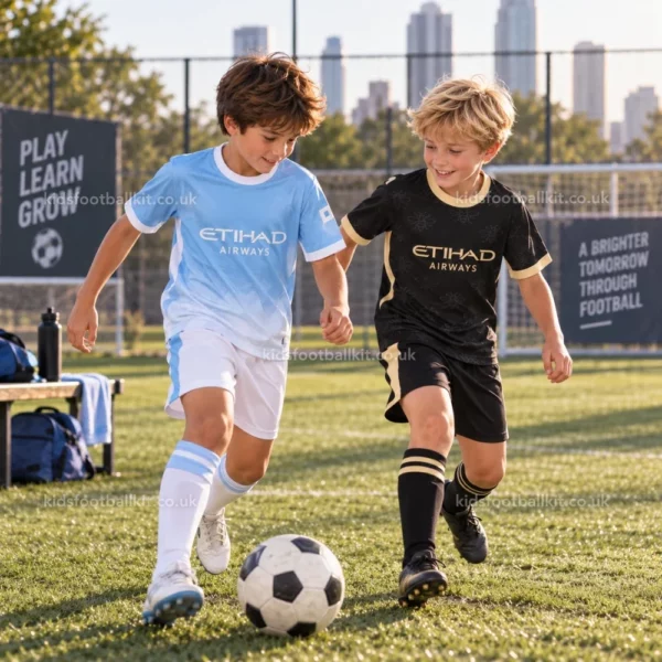 Manchester city home and away kids kit 26_27-image