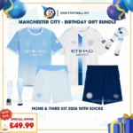 Manchester city home and third kids kit 26_27-with socks