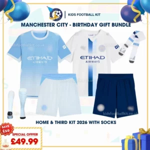 Manchester city home and third kids kit 26_27-with socks