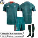 Nottingham Forest Away kids kit 26_27-over view 2-with socks