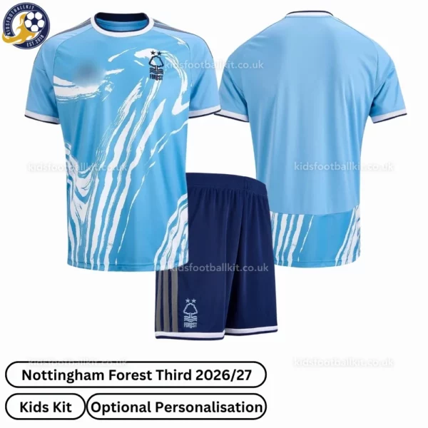 Nottingham Forest Third kids kit 26_27-over view