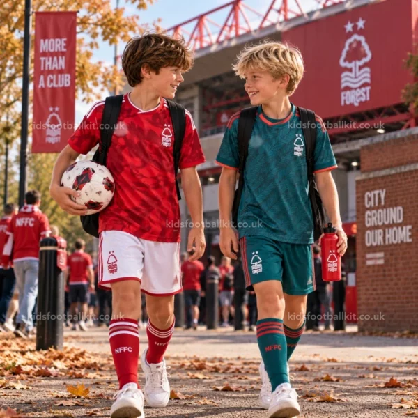 Nottingham Forest home and away kids kit 2026-image