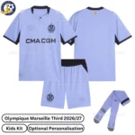 Olympique Marseille third kids kit 26_27-over view