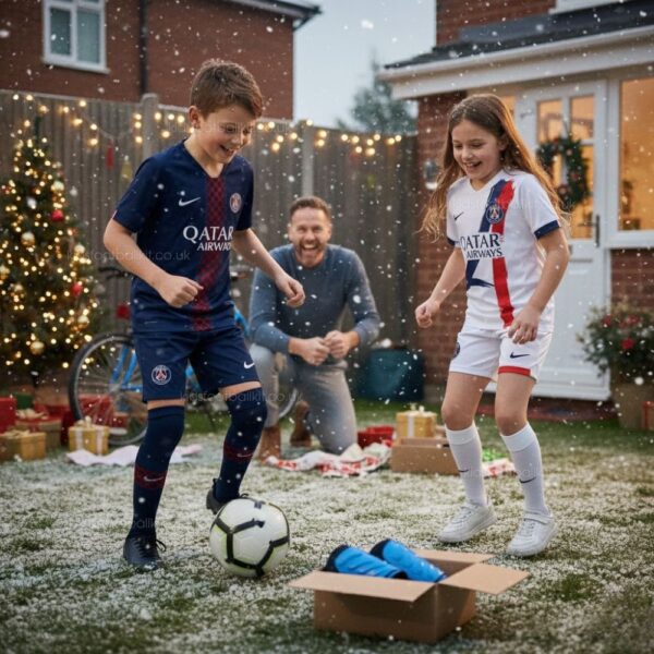 P^_^SG Birthday Gift Pack – Home and Away Kids Football Kit 2025/26 (With socks)