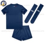 P^_^SG Home Kids Football Kit 2024/25 (With Socks) Back View