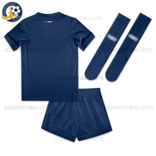 P^_^SG Home Kids Football Kit 2024/25 (With Socks) Back View