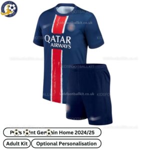 P^_^SG Home Adult Football Kit 2024/25 (No Socks)