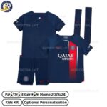 P^_^SG Home Kids Football Kit 2023/24 (With Socks)