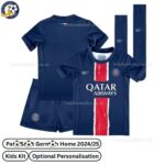 P^_^SG Home Kids Football Kit 2024/25 (With Socks)