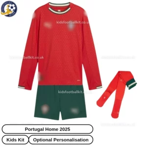 Portugal-Home-Kids-Football-Kit-25_26-frontview-with-socks-long-sleeve-r